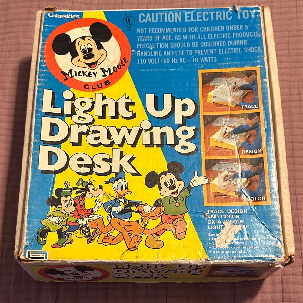 Disney Mickey Mouse Light Up Drawing Desk - Yellow and Blue